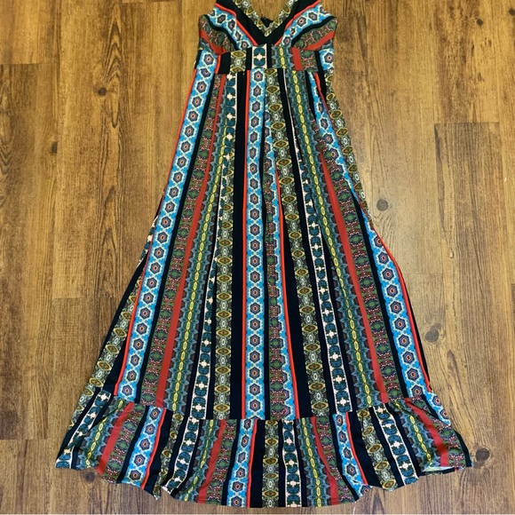 New T Tahari Multi Colored Flowy Maxi Dress - Picture 11 of 16
